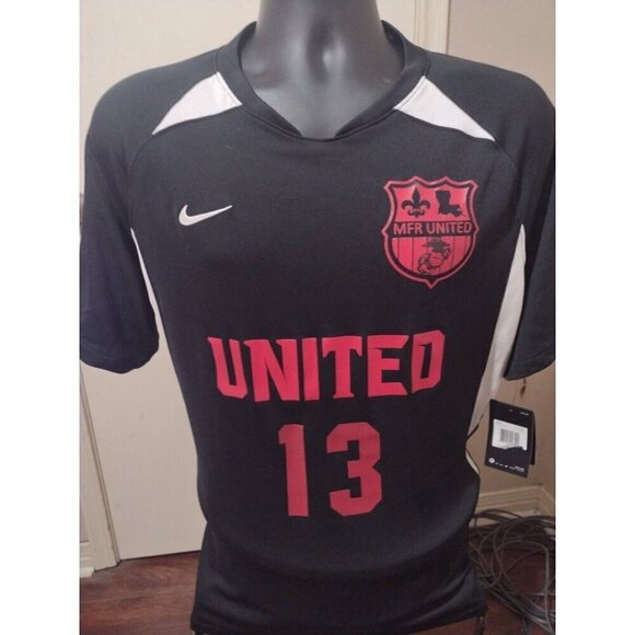 Nike Other - New NWT Nike Dri Fit MFR UNITED #13 Men's Soccer Jersey Shirt 2XL Black
